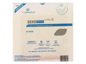 Curativo Placa De Alginato De Cálcio Com Prata 10 Un 10x10cm - vitamedical