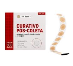 Curativo pós coleta 500 unidades DESCARPACK bege Curativo pós coleta 500 unidades DESCARPACK bege