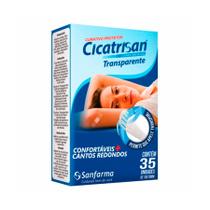 Curativo Protetor Transparente Hipoalergênico 18x70mm C/ 35 Unds. Cicatrisan Curativo Protetor Transparente Hipoalergênico 18x70mm C/ 35 Unds. Cicatrisan