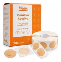 Curativo redondo bege adesivo redondo c/500 un medix cor:bege Curativo redondo bege adesivo redondo c/500 un medix cor:bege