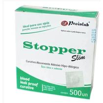 Curativo Redondo Stopper Branco 2,5cm x 2,5cm Proinlab com 500 Unidades