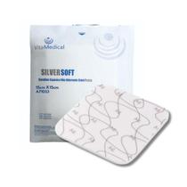 Curativo Silversoft Espuma de Poliuretano Com Prata 15cm x 15cm Vitamedical Curativo Silversoft Espuma de Poliuretano Com Prata 15cm x 15cm Vitamedical