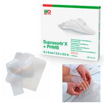 Curativo Suprasorb X + PHMB Hidrofibra 9 x 9cm 1Un L & R Curativo Suprasorb X + PHMB Hidrofibra 9 x 9cm 1Un L & R