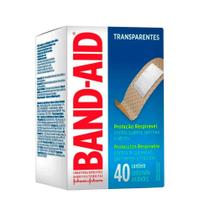 Curativo Transparente Band-Aid Johnson's 40 Unidades Curativo Transparente Band-Aid Johnson's 40 Unidades