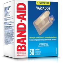 Curativo Transparente Band Aid Tamanhos Variados 30 Un