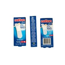 Curativos Antissépticos Cotton Line - Cor Transparente - C/ 10 Unidades Curativos Antissépticos Cotton Line - Cor Transparente - C/ 10 Unidades