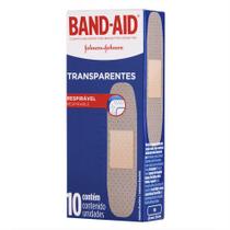 Curativos band-aid transparente cx c/ 10 un