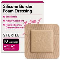 Curativos de Espuma de Silicone TenderGentle 10 unidades 10x10 cm Curativos de Espuma de Silicone TenderGentle 10 unidades 10x10 cm
