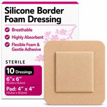Curativos de Espuma de Silicone TenderGentle 15x15cm Pacote com 10 Curativos de Espuma de Silicone TenderGentle 15x15cm Pacote com 10