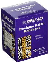 Curativos FirstAidGlobal Safari 100 Stat-Strips 1,9 x 7,6 cm