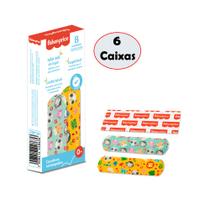 Curativos Infantis Estampados 48 Und Alto Aderentes Respiráveis Coloridos Fisher Price HC482 Curativos Infantis Estampados 48 Und Alto Aderentes Respiráveis Coloridos Fisher Price HC482