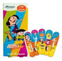 Curativos Tipo Band-aid Infantil P/ Ferimento Missner - 10un