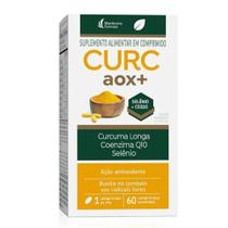 Curc AOX+ Ct Curcuma Longa + Coenzima Q10 + Selenio Com 60 Comprimidos Curc AOX+ Ct Curcuma Longa + Coenzima Q10 + Selenio Com 60 Comprimidos