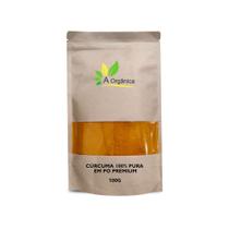 Curcuma 100% Pura em Pó Premium 100G À Orgânica, Rico em curcumina