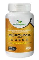 Cúrcuma c d e s z immune 500mg naturalgreen 120 comprimidos - Sidney Oliveira