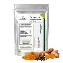 Cúrcuma Com Pimenta Preta Em Pó 200g Verdizen