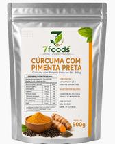 Cúrcuma Com Pimenta Preta Em Pó 500g 7foods