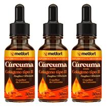 Cúrcuma E Colágeno Tipo 2 Melfort Com 30 Ml Kit 3 Unidades Cúrcuma E Colágeno Tipo 2 Melfort Com 30 Ml Kit 3 Unidades