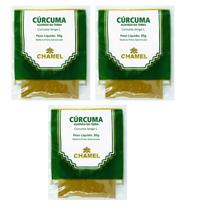 Cúrcuma em Pó Kit 3 Pacotes Chamel Cúrcuma em Pó Kit 3 Pacotes Chamel