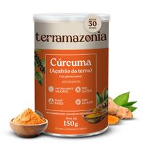 Cúrcuma em Pó Terramazonia Açafrão da Terra Premium Biodisponível com Pimenta Preta 150g