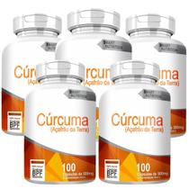 Cúrcuma Kit Com 5 Potes Com Total De 500 Capsulas Cúrcuma Kit Com 5 Potes Com Total De 500 Capsulas