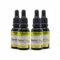 Cúrcuma Longa Curcuvita 04 Frascos De 30ml