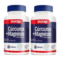 Cúrcuma + Magnésio 60cps Duom Kit 2 Frascos