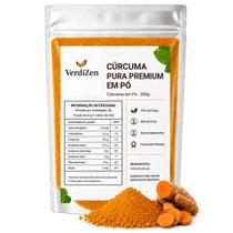 Cúrcuma Pura Premium Em Pó 200g Verdizen Cúrcuma Pura Premium Em Pó 200g Verdizen