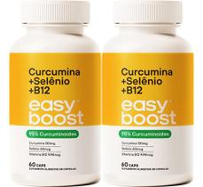 Curcumina Selênio B12 Easyboost Curcuminoides Kit 2x 120caps Curcumina Selênio B12 Easyboost Curcuminoides Kit 2x 120caps