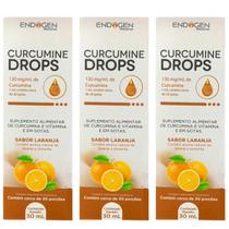Curcumine Gotas Sabor Laranja 30ml 130mg Endogen Diversas Quantidades Entrega Rápida