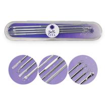 Cureta Extrator de Cravos conjunto 4 Unidades Cureta Extrator de Cravos conjunto 4 Unidades