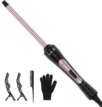 Curling Wand Karrong Tourmaline Ceramic 3/8 polegadas para cabelos curtos e longos