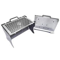 Currasquira Portátil Tipo Maleta Em Aço Inox Currasquira Portátil Tipo Maleta Em Aço Inox