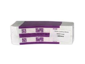 Currency Band Huron 2000 Violet (20.000 unidades) com adesivo Currency Band Huron 2000 Violet (20.000 unidades) com adesivo
