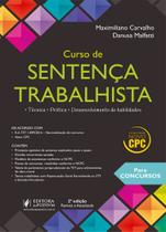 Curso de Sentença Trabalhista para Concursos paperback Maximiliano Carval