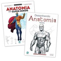Curso Desenho Anatomia Dos Super Heróis - 2 Livros - editora criativo