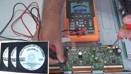 Curso em DVD aula físico,Manutenção em TV de Plasma.3 Volumes