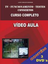 Curso em DVD aula físico,TV,Funcionamento e Testes.Col.Completa 3 volumes - Burgos Eletrônica