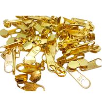 Cursor Para Zíper Simples N 5/6 Dourado cataforético 10 Unid