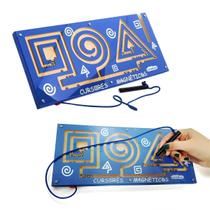 Cursores Magnéticos Brinquedo Educativo Coordenação Motora Madeira Carimbras 3 anos