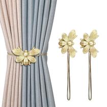 Curtain Holdbacks dodolo Golden Flying Bee Resin, conjunto de 2