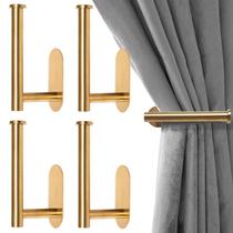 Curtain Holdbacks MaxMona Adhesive Autoadhesive Gold (conjunto de 4)