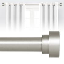 Curtain Rod, hei! Dear Silver 182-366 cm ajustável e resistente Curtain Rod, hei! Dear Silver 182-366 cm ajustável e resistente
