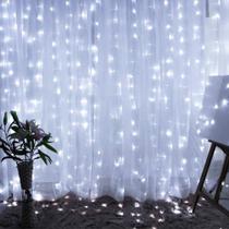 Curtain String Lights Dazzle Bright 300 LED 3m x 3m USB branco
