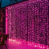 Curtain String Lights Dazzle Bright 300 LED para o Dia dos Namorados
