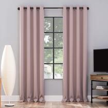 Curtain Sun Zero Nordic, pacote com 2 unidades, Theatre Grade, 100% Blackout
