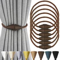 Curtain Tiebacks Nieffeiy Magnetic Coffee, pacote com 6