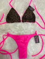 Curtininha Duplo Onca com Pink usa dos dois Lados Curtininha Duplo Onca com Pink usa dos dois Lados