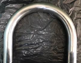 Curva 180 graus raio 90mm Polido