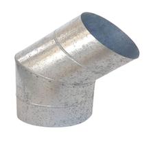 Curva 45 Para Chaminé Duto 12 Polegadas Galvanizada
